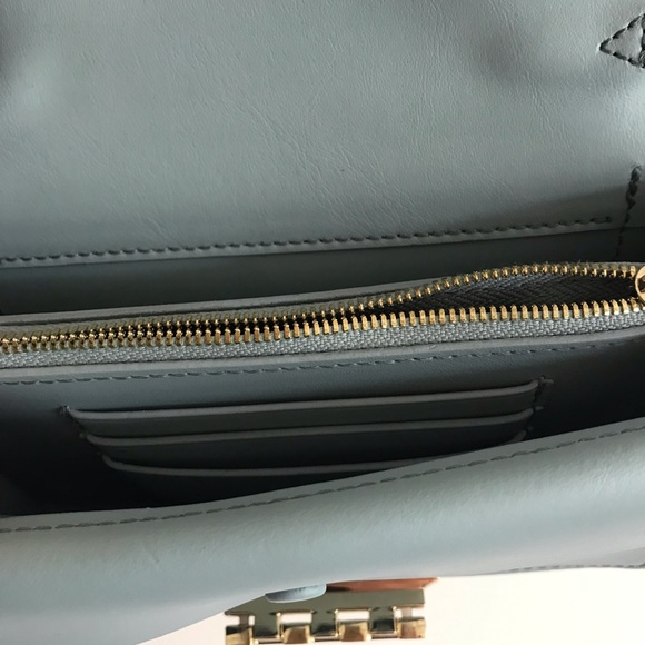 ZAC Zac Posen Earthette Crossbody Chain blue green - Picture 4 of 7